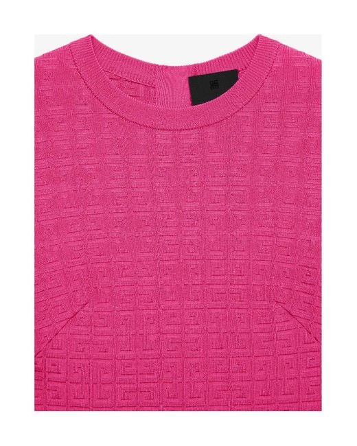 Givenchy Pink 4G Jacquard Dress