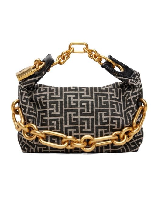Balmain Metallic Sync Mini Chain Handbag
