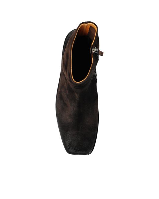 Marsèll Black Square-Toed Short Boots