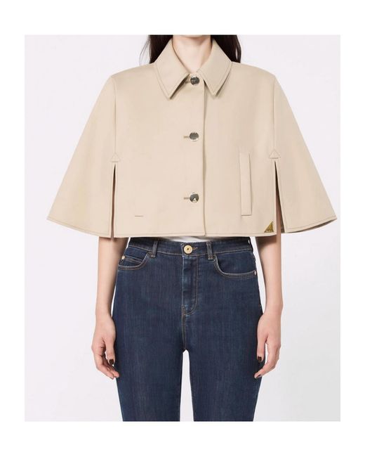 Max Mara Natural Short-Sleeved Casual Jacket