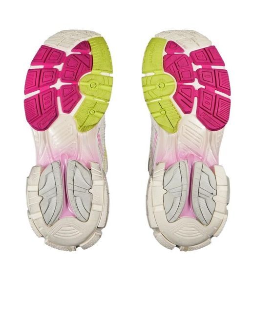 Balenciaga White Lace-Up Runner Sneakers
