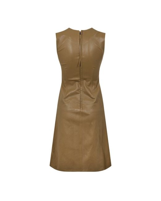 Bottega Veneta Green Structured Mini Dress