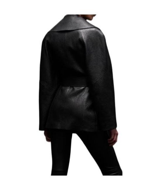 Gucci Black Collared Belted Trench Coat