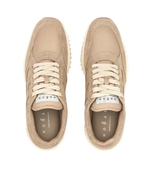 Hogan Natural Interactive Lace-Up Sneakers