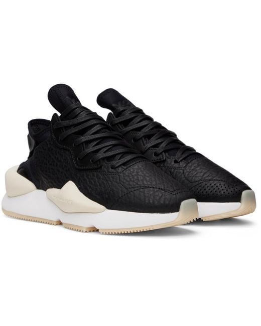 Y-3 Black Lace Up Sneakers for men