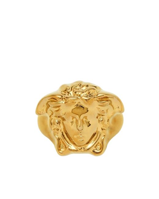 Versace Metallic Medusa Head Ring for men