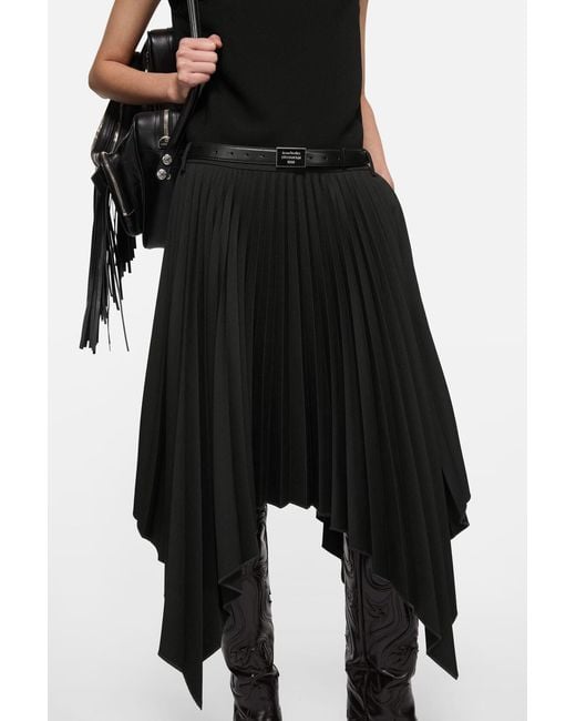 Acne Black Pleated Dress