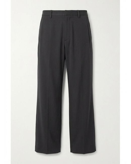 Gucci Black Silk Satin Georgette Pants for men