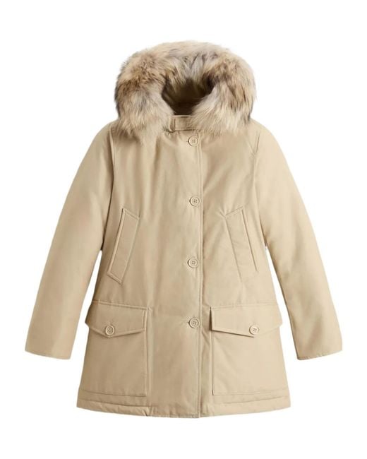Woolrich Natural Arctic Detachable Fur Parka