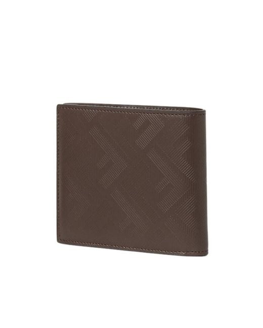 Fendi Brown Shadow Bi-Fold Wallet for men