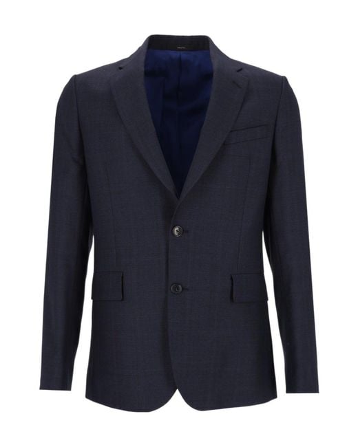 Paul Smith Blue Two-Button Tailored Suit