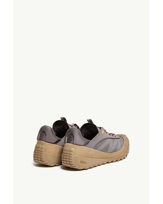 Moncler Brown Trailgrip Lp Suede Nubuck Sneaker