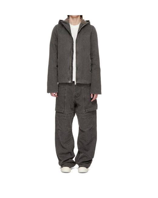 Rick Owens Gray Gimp Zipfront Jacket for men