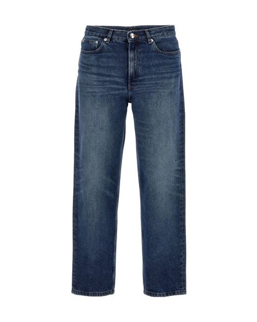 A.P.C. Blue Martin Straight Leg Jeans for men