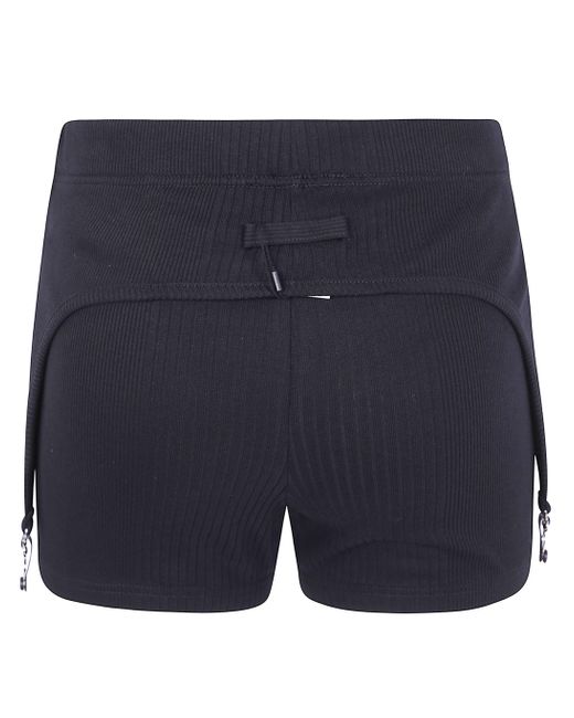 Jean Paul Gaultier Blue The Garter Mini-Shorts