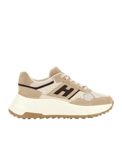 Hogan Natural Hi-Fi Lace-Up Sneakers