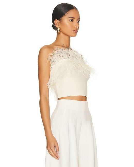 Staud White Trimmed Top