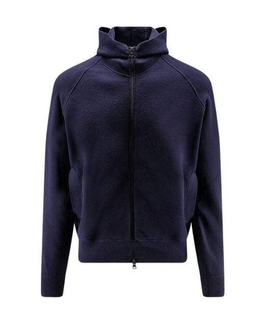 Stone Island Blue Wool Blend Sweatshirt for men