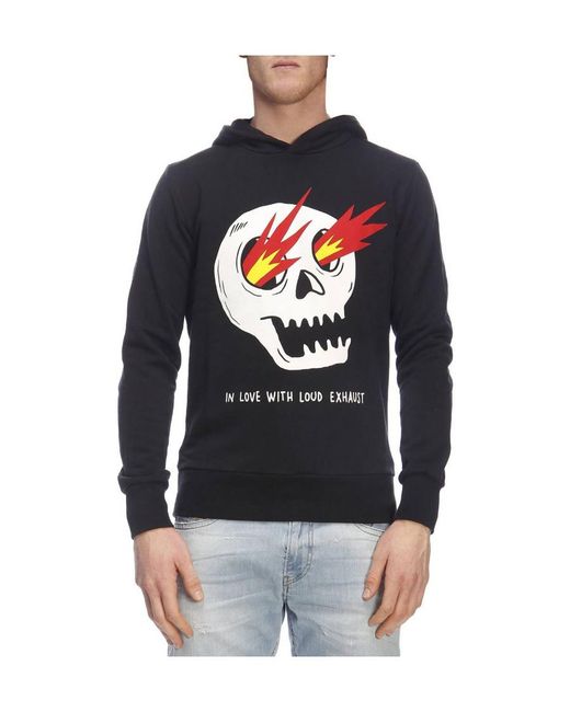 Hydrogen Gray Logo Sweater for men