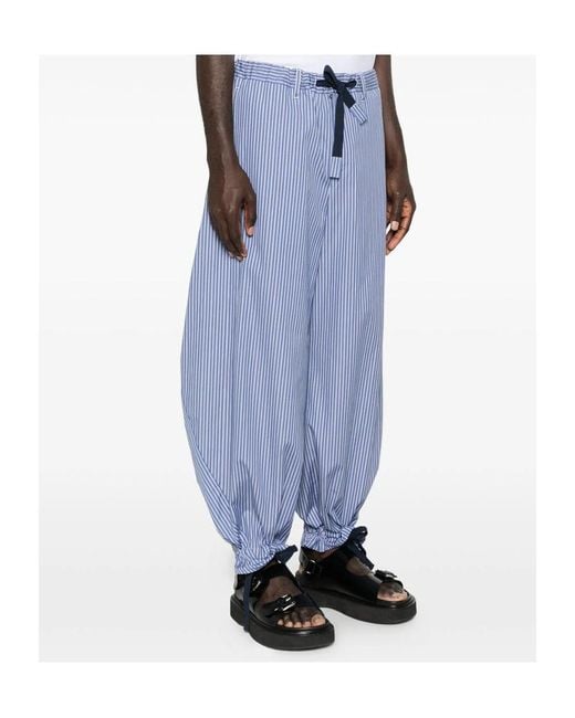 Sacai Blue Poplin Pants for men