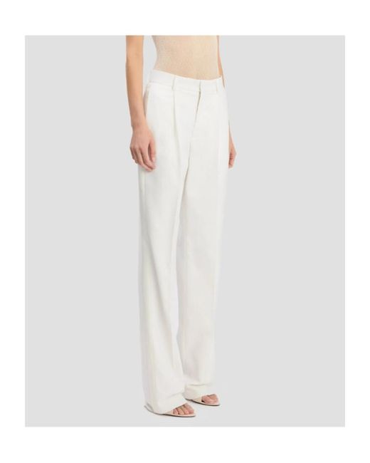 Victoria Beckham White Panel Trousers for men