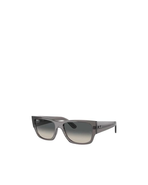 Ray-Ban Gray Rectangular Sunglasses