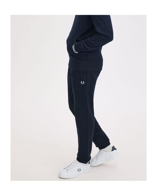 Fred Perry Blue Loopback Sweatpants for men
