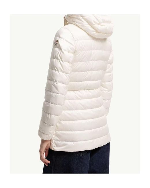 Moncler White Jasmin Short Down Jacket