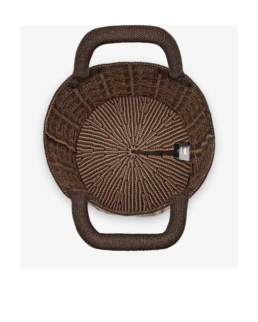 Fendi Brown Ff Cashmere Bag for men