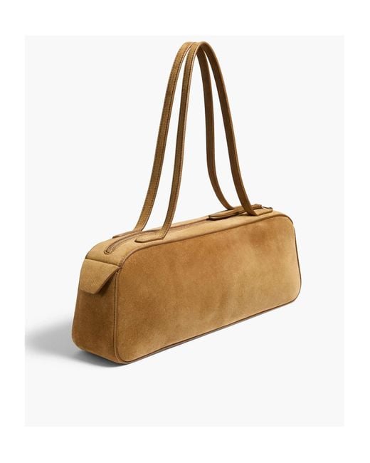 Khaite Brown Simona Zipped Shoulder Bag