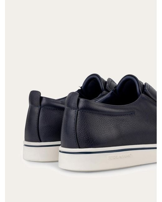 Ferragamo Blue Derby Slip-On for men