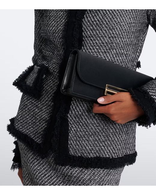 Nina Ricci Black Wool-Blend Tweed Jacket