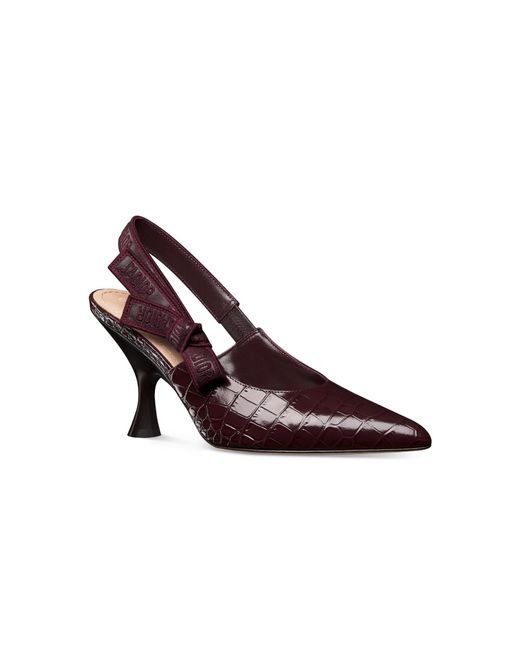 Dior Brown Christian J'A Slingback Pumps