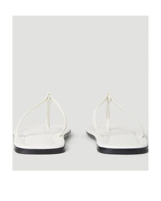 Totême  White Logo Flip-Flops