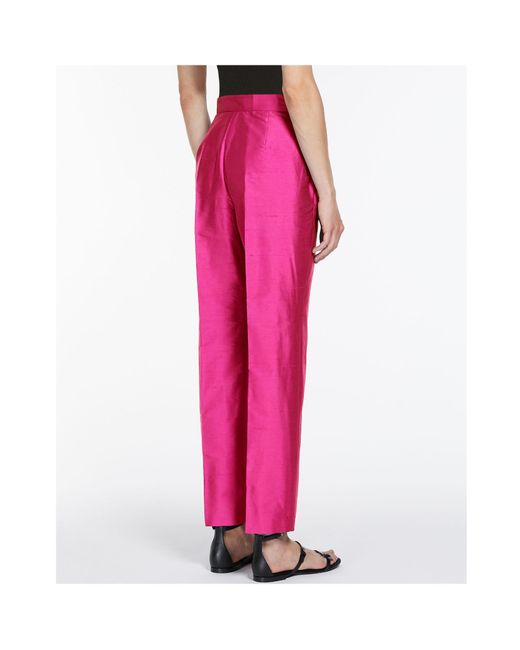Max Mara Pink Straight Casual Pants