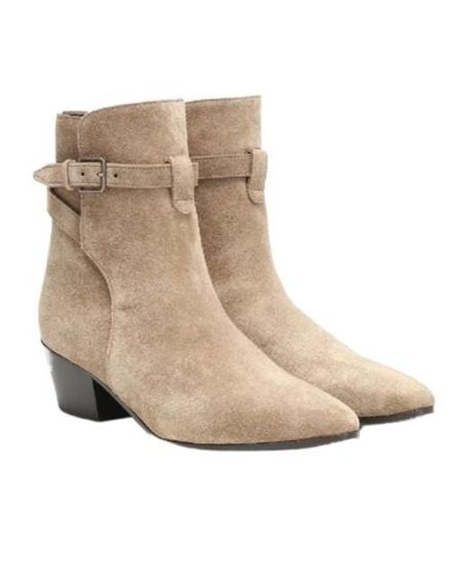 Saint Laurent Natural Round Head Boots for men