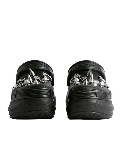Balenciaga Black X Crocs X Mule Jibbitz Sandals