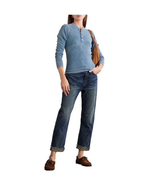 RRL Blue Darkwash Jeans