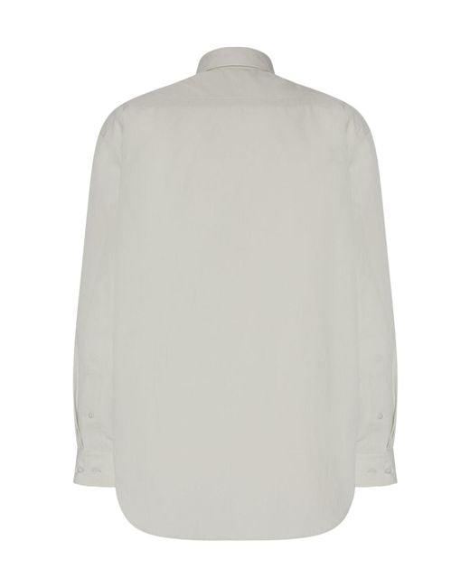 The Row Gray Long-Sleeved Shirt for men