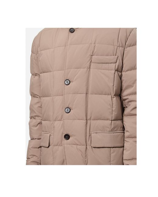 Fay Natural Quilted Padded Coat for men