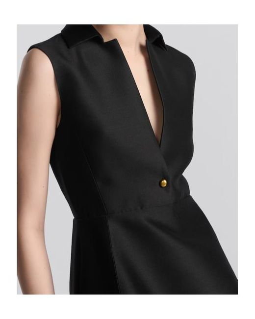 Dior Black Belted Mid-Length Dress