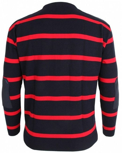 Paul & Shark Red Striped Pullover for men