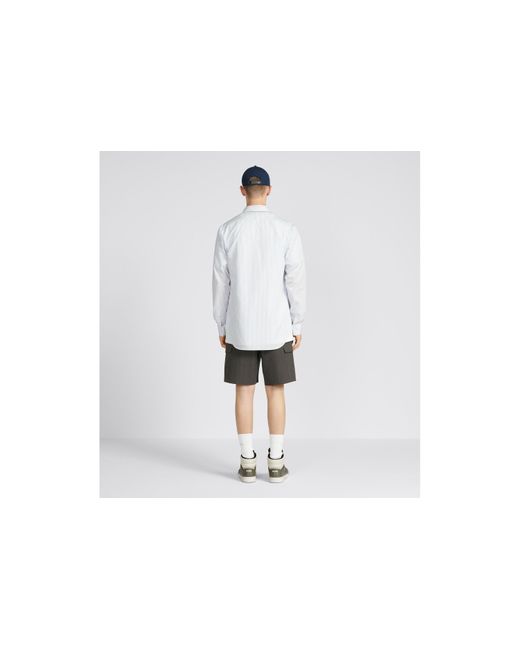 Dior Gray Homme Cargo Bermuda Shorts for men