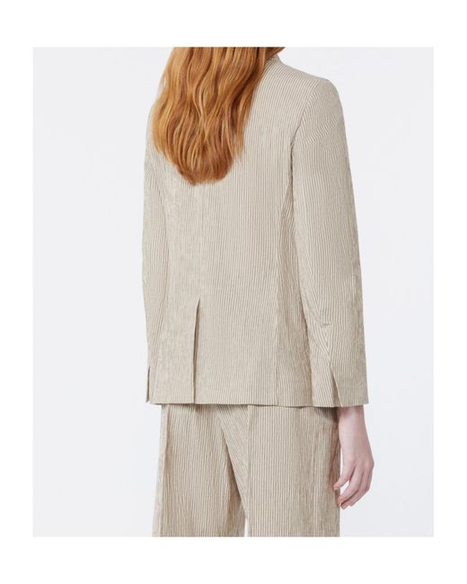Weekend by Maxmara Natural Wkdaletta Single-Breasted Jacket
