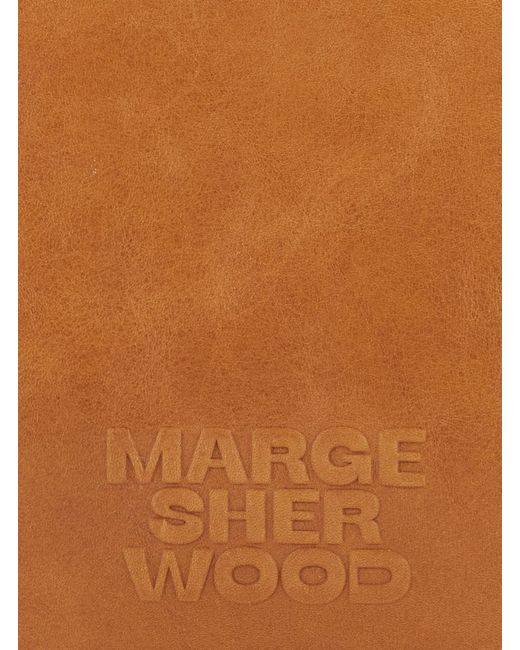 MARGE SHERWOOD Brown Soft Boston Small Shoulder Bag