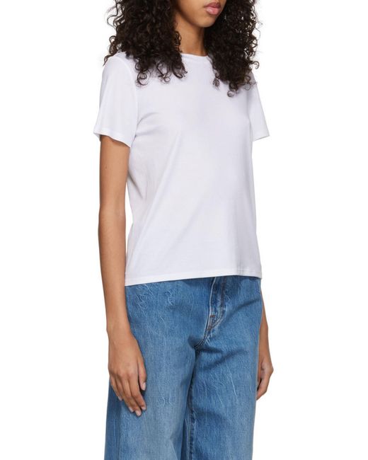 The Row White Wesler Crewneck T-Shirt