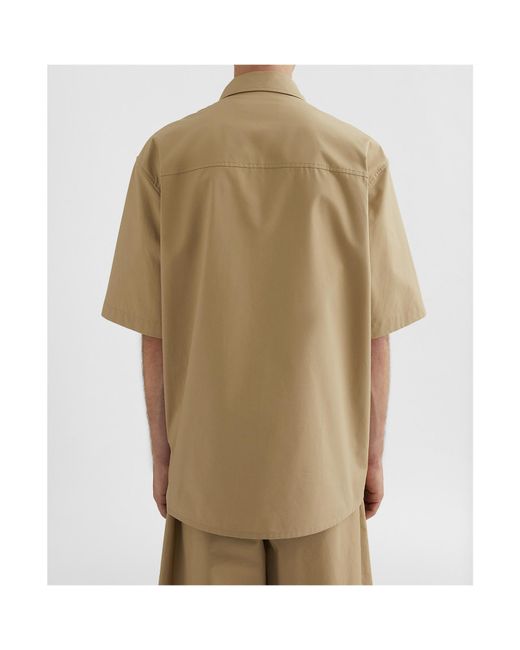 Jil Sander Natural Cotton Shirt With Classic Collar for men