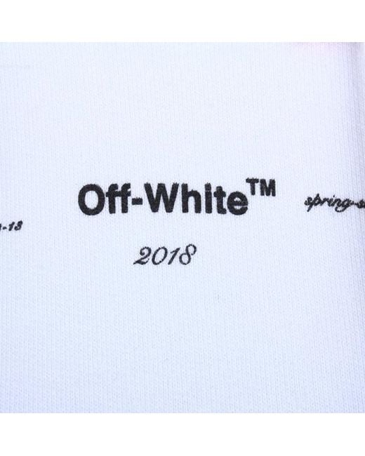 Off-White c/o Virgil Abloh Blue Logo Hooded Sweater
