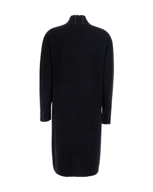 Fabiana Filippi Black High-Neck Knit Dress