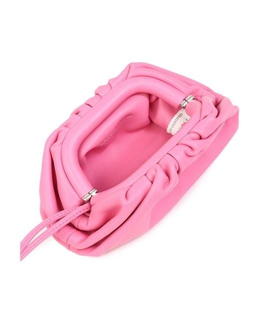 Bottega Veneta Pink Lanyard Leather Coin Pouch